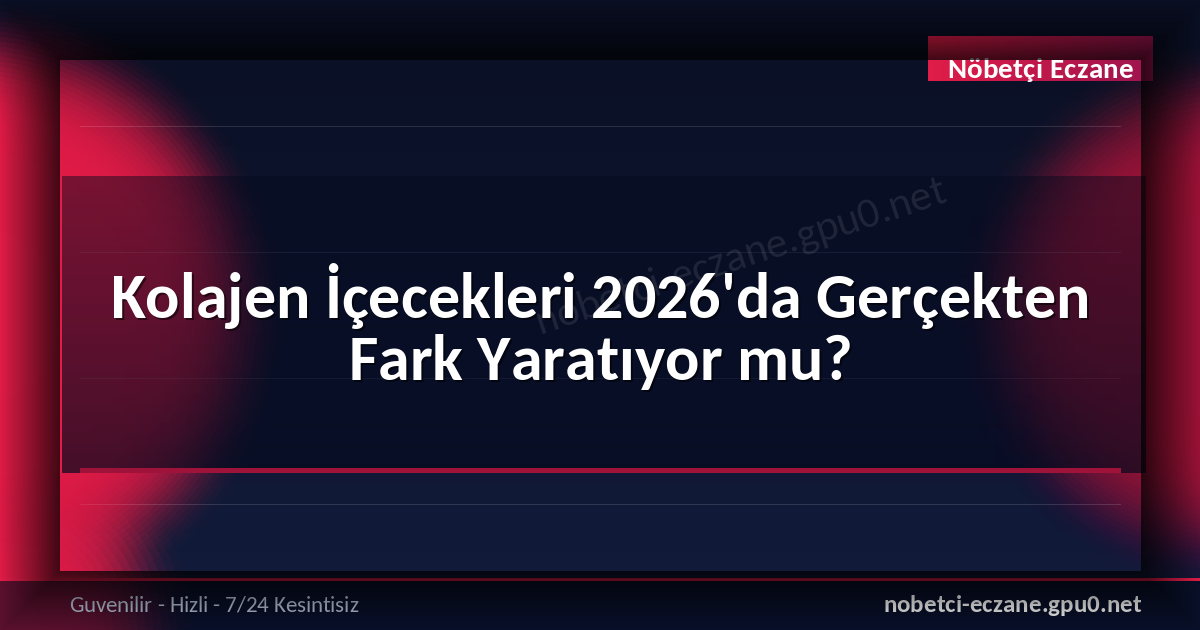 kolajen içecekleri
